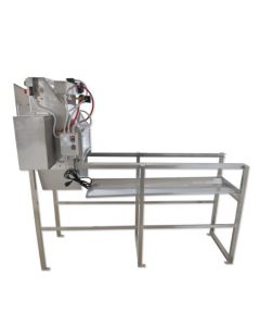 Uncapping Machine Automatic (Königin) with heated oscillating knives + 1.5m long tank with frame slide