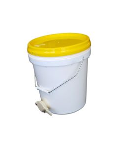 Bucket 15L (20kg) Food Grade PP w Lid, Australian Polygenic Honey Gate (best)