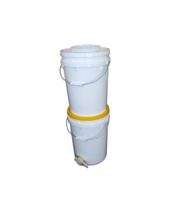 Honey Filter Bag 600mµ + 22L Buckets (2) Combo complete with Australian Honey Gate