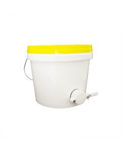 Bucket 10L (14kg) Food Grade PP w Lid, Australian Polygenic Honey Gate (best)