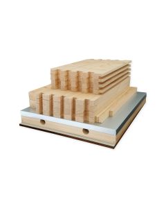 10F F/Depth Beehive Kit (pre-drilled Brood & Super) complete with Weathertex Base, assembled & vented Cover