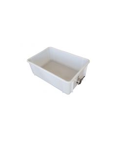 Uncapping Tub with solid base, SS Honey Gate