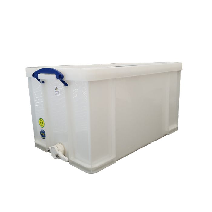 Uncapping / Sticky Storage tub 84L with internal SS strainer insert, honey gate, latched Cover