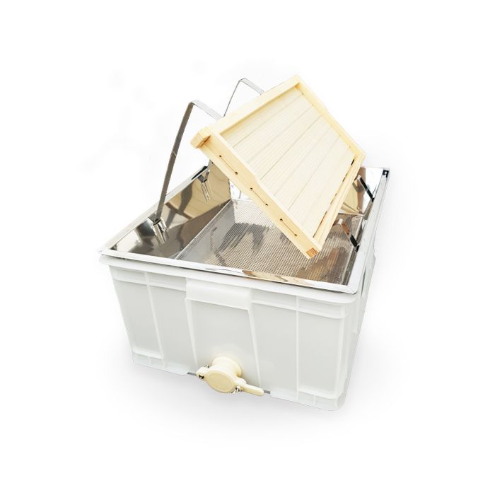 Uncapping Station with SS strainer plus tub with honey gate