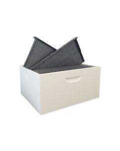 10F F/Depth Premium Finger Joint Box - Assembled Hot Wax Dipped & Painted plus 10 F/Depth Ceracell BRF Plastic Frames