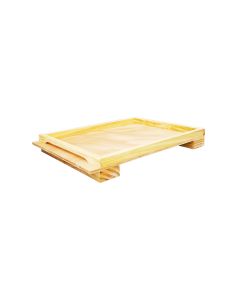 Bottom Board 8F Marine Ply 9mm with Risers - Wax Dipped