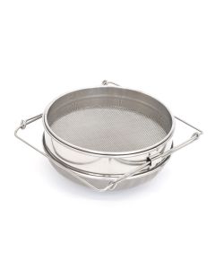 Honey Strainer SS double screen with extendable arms