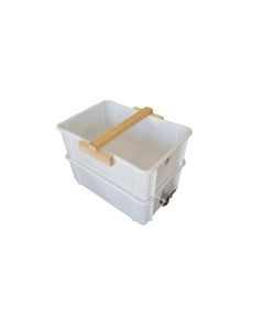 Uncapping Tub - double, SS mesh, SS Honey Gate - RTG 