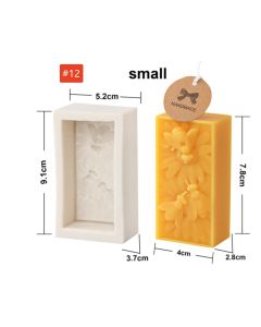 Wax & Soap Mould Rectangular 4*4*7.8cm