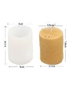 Candle Mould Spiral Honeycomb 7*7*8cm