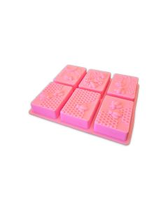 Wax & Soap Mould Rectangular 6-Pack 8.7*6*2.5cm