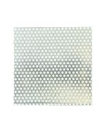 Vent Plate 12cm x 12cm x 0.6mm Galvanised steel perforated ø3.2mm