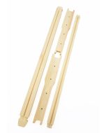 F/Depth AA Wood Frames, Asymmetric end bars with Brass Eyelets, 13mm Grooved Bottom Bar - Kit (10 Pack)