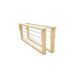 WSP AA Wood Frames – Assembled, Brass Eyelets, 4-WIRE 304SS (Min 10 Ship)
