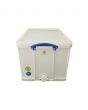 Uncapping/Sticky Storage tub 84L with latched cover SS perforated strainer insert & honey gate