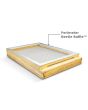 Bottom Board 10F with Beetle Baffle, SS screen plus tray for Varroa, SHB, Wax Moth management - Wax Dipped