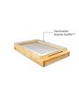 Bottom Board 8F with Beetle Baffle, SS screen plus tray for Varroa, SHB, Wax Moth management - Wax Dipped