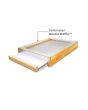 Bottom Board 10F with Beetle Baffle, SS screen plus tray for Varroa, SHB, Wax Moth management - Wax Dipped