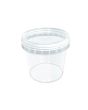 Tub Unipak 500g Clear Snap-On Tamper-Evident Lid