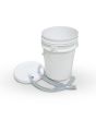 Flow Hive extraction bucket 15L with draining tubes and Australian Honey Gate