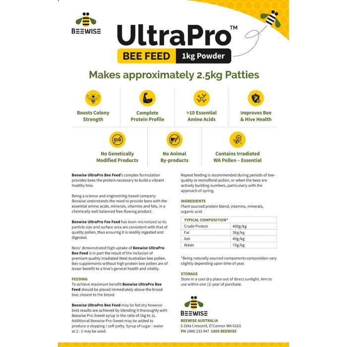 UltraPro Bee Feed Micronised Protein Supplement 1kg