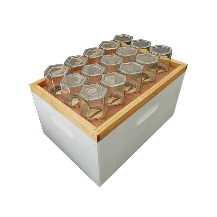Honey Comb Jar Template 10F Lanogard Treated - For 15 x 500g Jars 