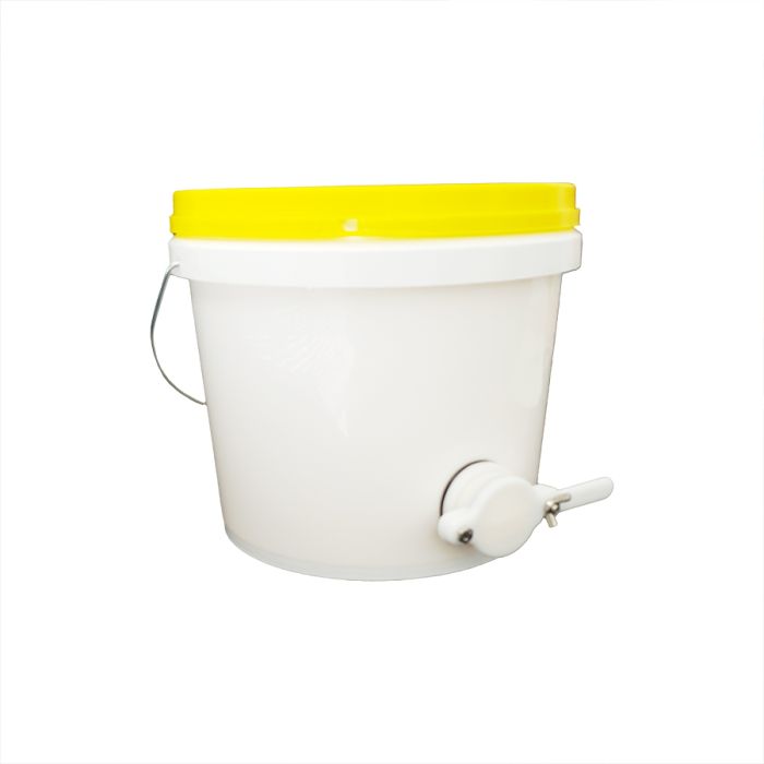 Bucket 10L (14kg) Food Grade PP w Lid, Australian Polygenic Honey Gate (best)