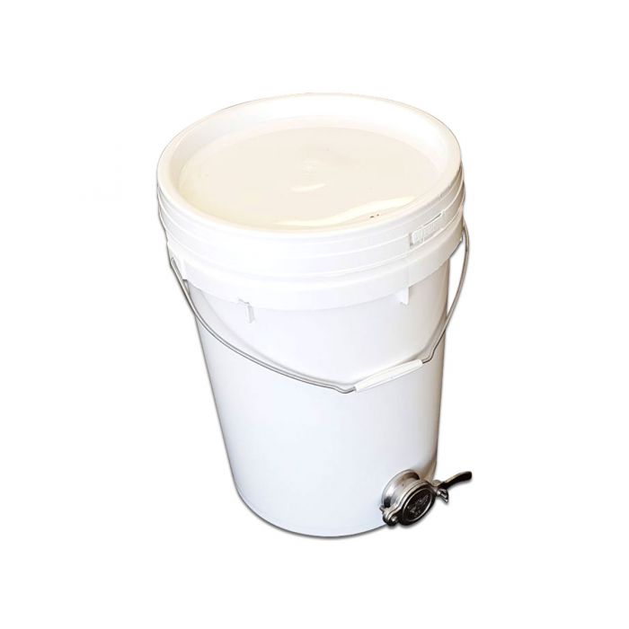 Bucket 22L (30kg) Food Grade W Lid & SS Honey Gate