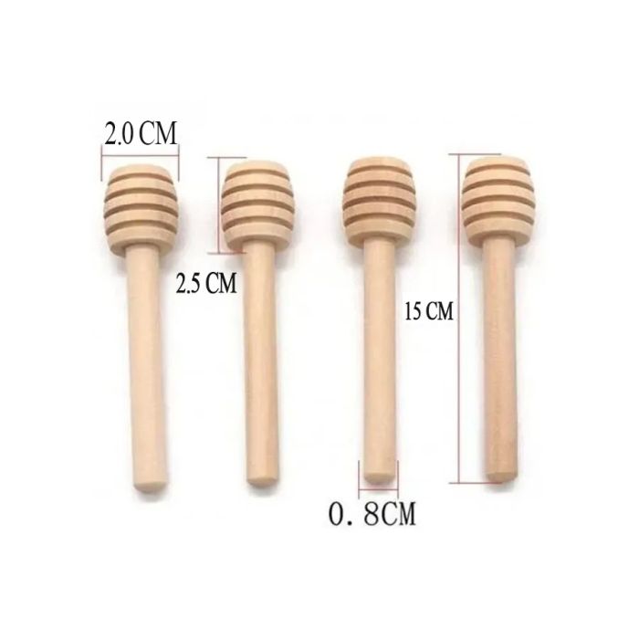 Honey Drizzler-Dipper in untreated natural wood 15cm