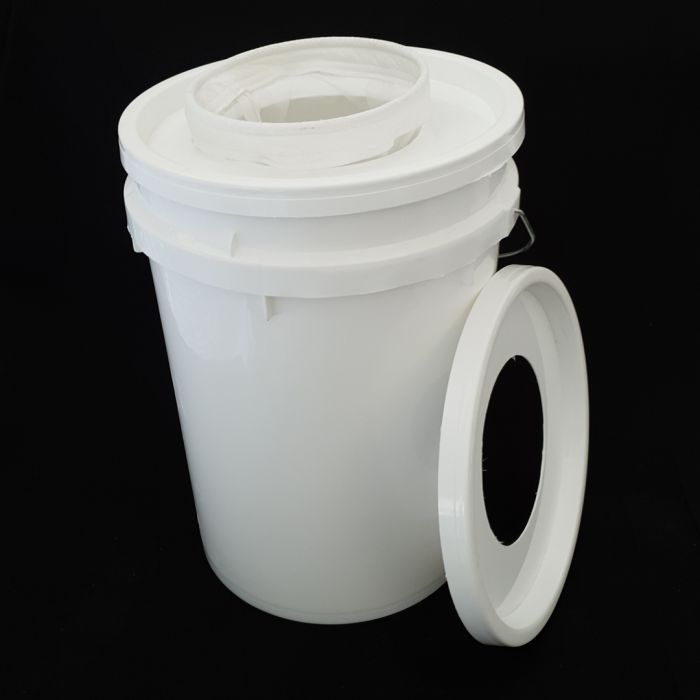 Honey Filter Bag 600mµ + 22L Bucket + Lids (2)