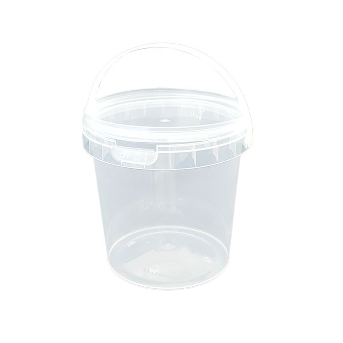 Tub Unipak 1kg Clear Handle & Clear Tamper - Proof Lid