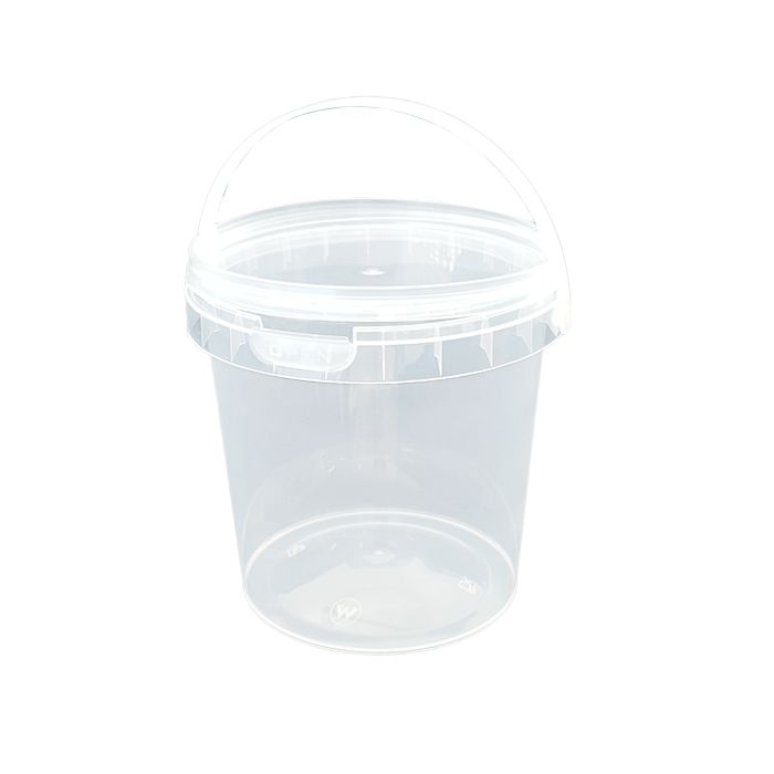 Tub Unipak 1kg Clear Handle & Clear Tamper-Evident Lid