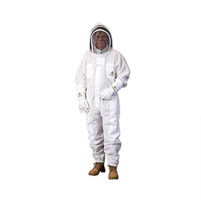 Bee Suit - Premium Vented Triple Layer - Folding Hood with dropdown front