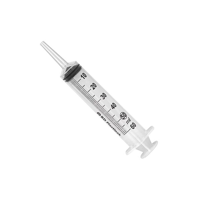 Syringe 60mL - 6 x 5mL graduations - re-useable