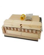 8F F/Depth Beehive Kit (Brood & Super) complete with assembled cover, Weathertex base, 16 frames, 16 pure WA beeswax foundation, SS Frame Wire & Queen Excluder, Nails, DIY Assembly Instructions