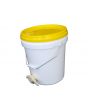 Bucket 15L (20kg) Food Grade PP w Lid, Australian Polygenic Honey Gate 
