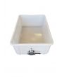 Uncapping Tub with solid base, SS Honey Gate