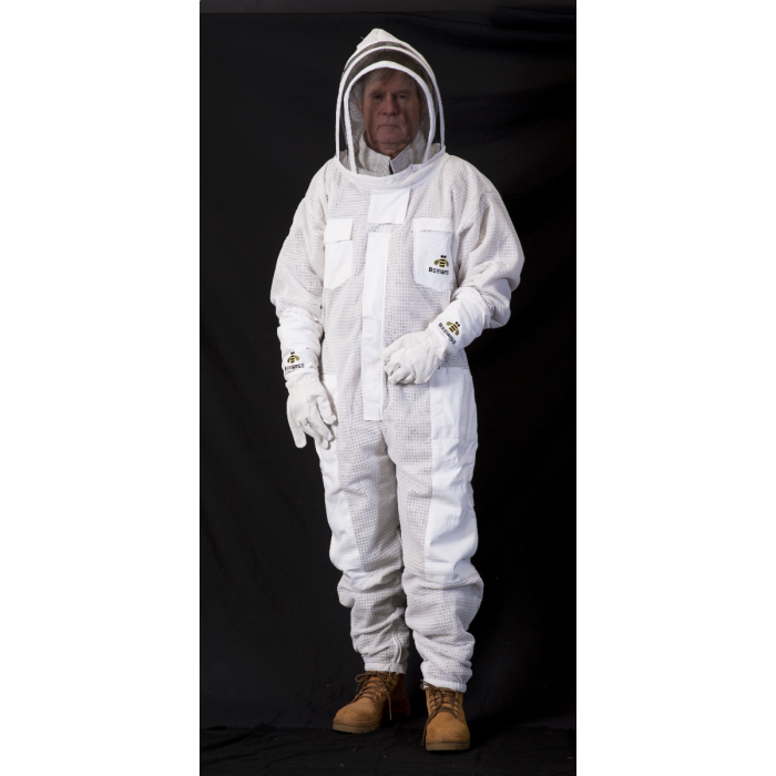 Bee Suit - Premium Vented Triple Layer - Folding Hood with dropdown front