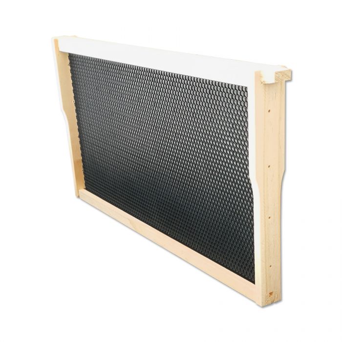 F/Depth Frame Wood - assembled with Plastic Foundation  (Min 10 Ship)