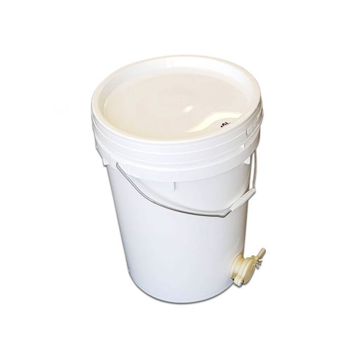 Bucket 22L (30kg) Food Grade W Lid & Australian Polygenic Honey Gate