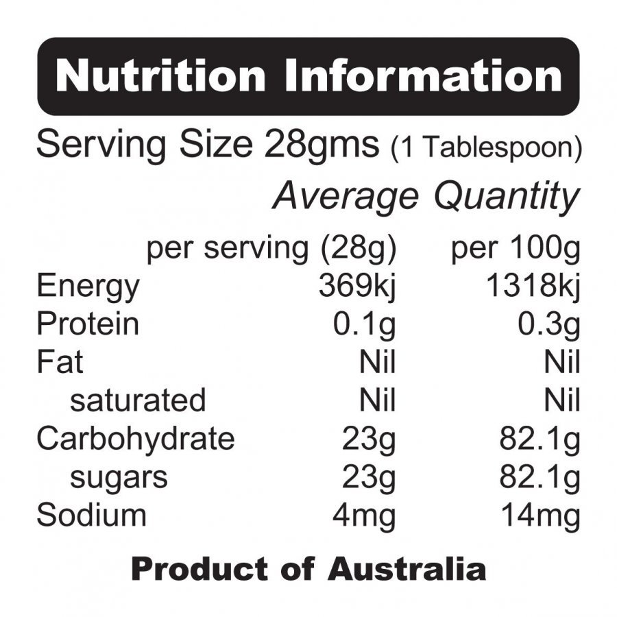 Beewise Beekeeping Equipment Nutrition Labels